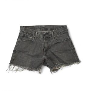 Levi's Gray Distressed Jean Shorts